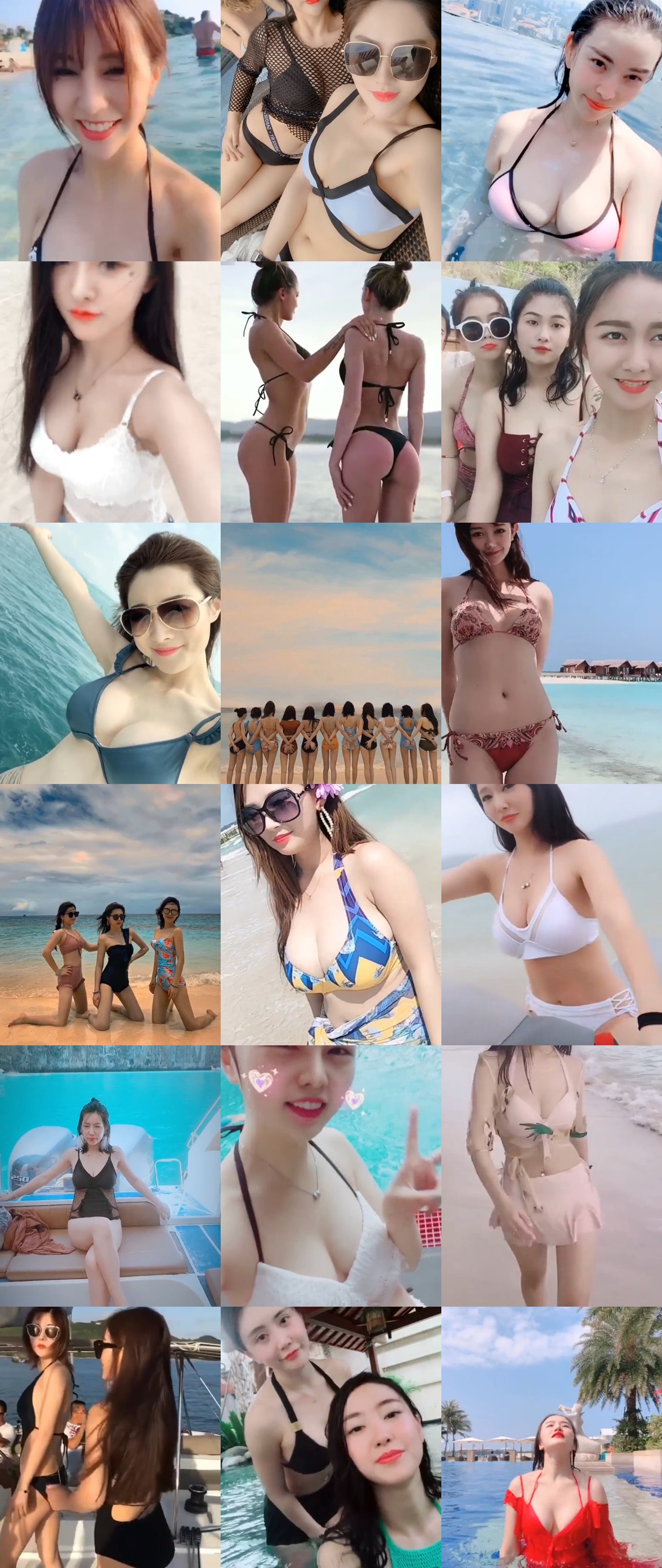 抖音快手美女主播跳舞+游泳装比基尼超级合集1万部小视频